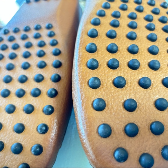 Size 12 cognac leather penny loafers - Picture 7 of 9